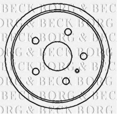 BORG & BECK bbr7159 -  Тормозной барабан